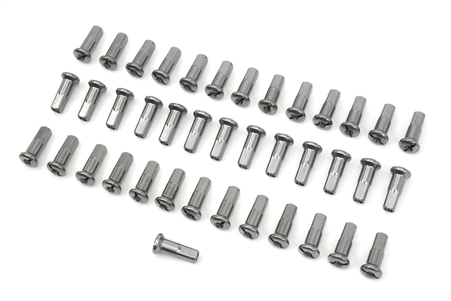 45-0160 - Spoke 40 Piece Cadmium Nipple Set by V-Twin