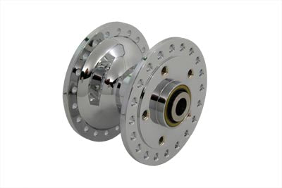 45-0297 - Chrome Front Wheel Hub by V-Twin