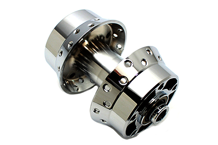 45-0324 - Chrome Rear Wheel Hub by V-Twin