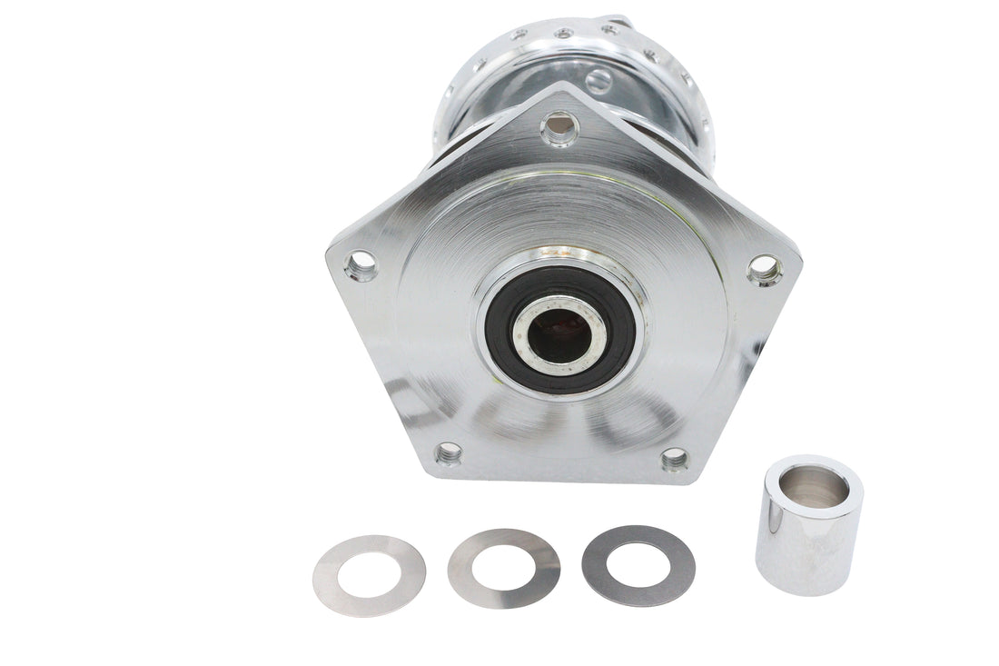 45-0325 - Chrome Rear Wheel Hub by V-Twin