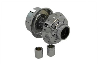 45-0329 - Chrome Front Wheel Hub by V-Twin