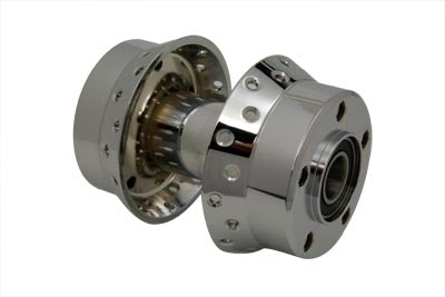 45-0333 - Chrome Rear Wheel Hub 1 inch Bearings by V-Twin