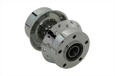 45-0336 - Chrome Front Wheel Hub with 1 inch Bearings by V-Twin