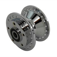 45-0532 - Chrome Front Wheel Hub 3/4  Bearings by V-Twin
