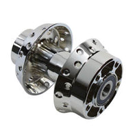 45-0591 - Chrome Front Wheel Hub 3/4  Bearings by V-Twin