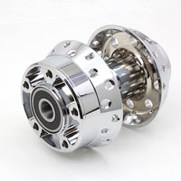 45-0591 - Chrome Front Wheel Hub 3/4  Bearings by V-Twin