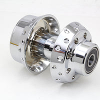 45-0591 - Chrome Front Wheel Hub 3/4  Bearings by V-Twin
