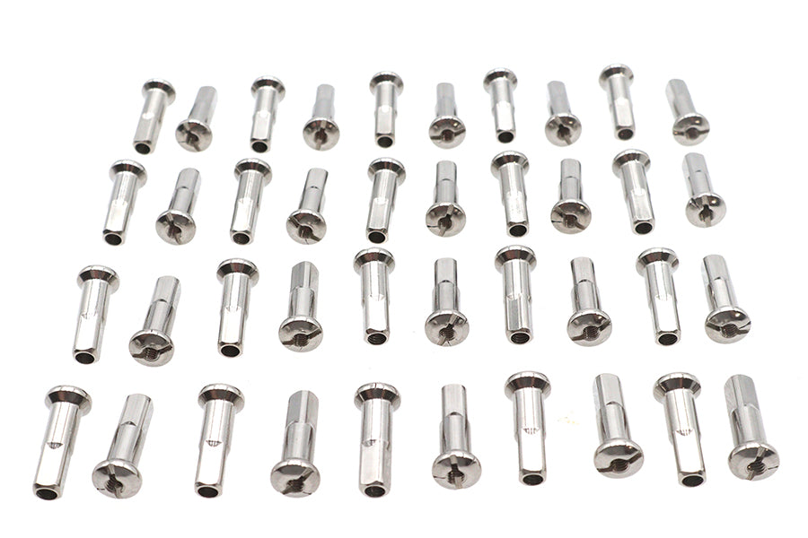 45-0626 - Spoke 40 Piece Chrome Nipple Set by V-Twin
