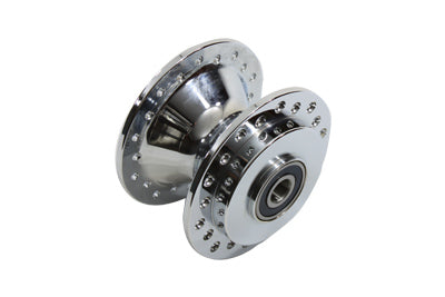 45-0641 - Chrome Front Wheel Hub by V-Twin