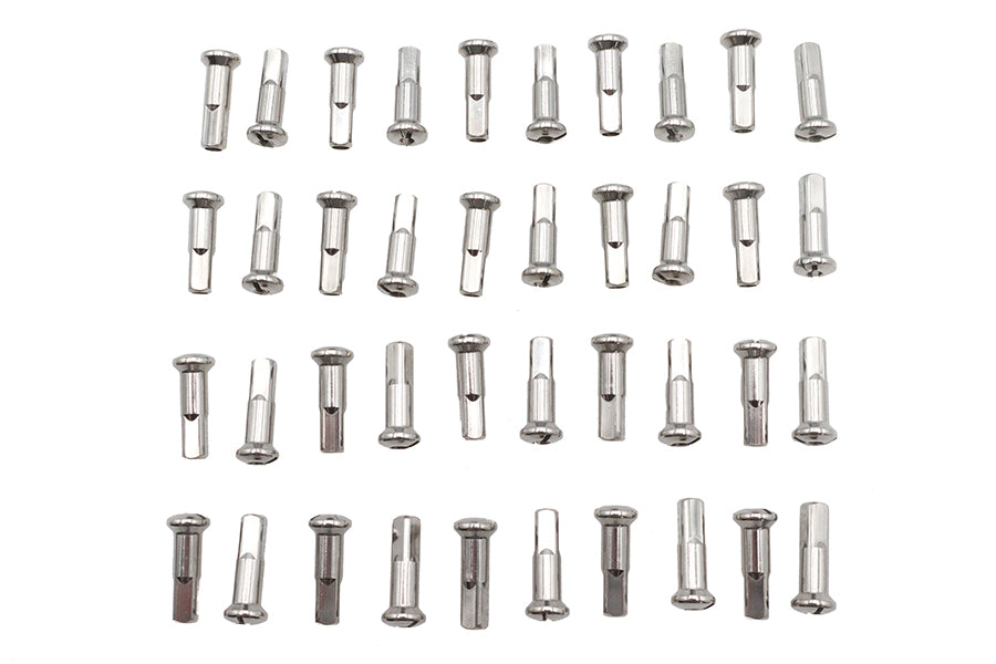 45-0680 - Spoke 40 Piece Stainless Steel Nipple Set by V-Twin
