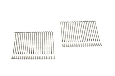 45-0709 - Stainless Steel 16 inch Spoke Set Twirled Type by V-Twin