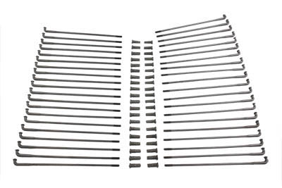 45-0736 - Stainless Steel 19 inch Spoke Kit by V-Twin