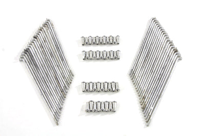 45-0744 - Cadmium Plated 18  Spoke Set by V-Twin