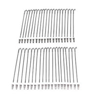 45-0748 - Polished Stainless Steel 18  Spoke Set by V-Twin