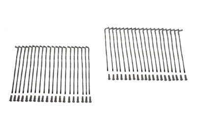 45-0751 - Chrome 21  Spoke Set Twirled Type by V-Twin