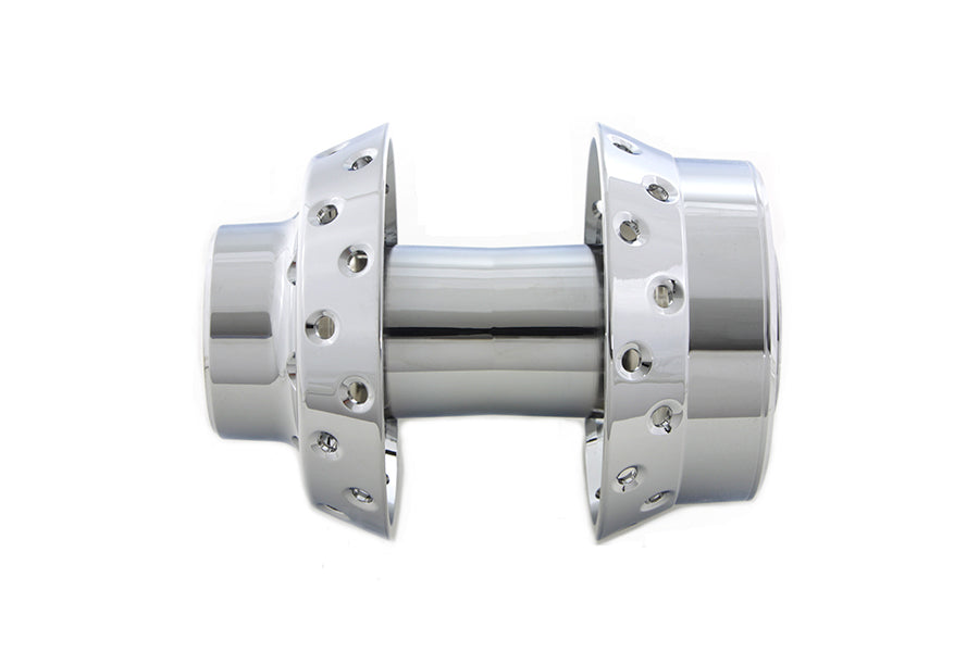 45-0785 - Chrome Front Wheel Hub with 25mm Bearings by V-Twin