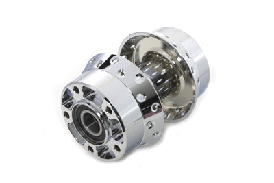45-0786 - Chrome Front Wheel Hub 25mm Bearings by V-Twin