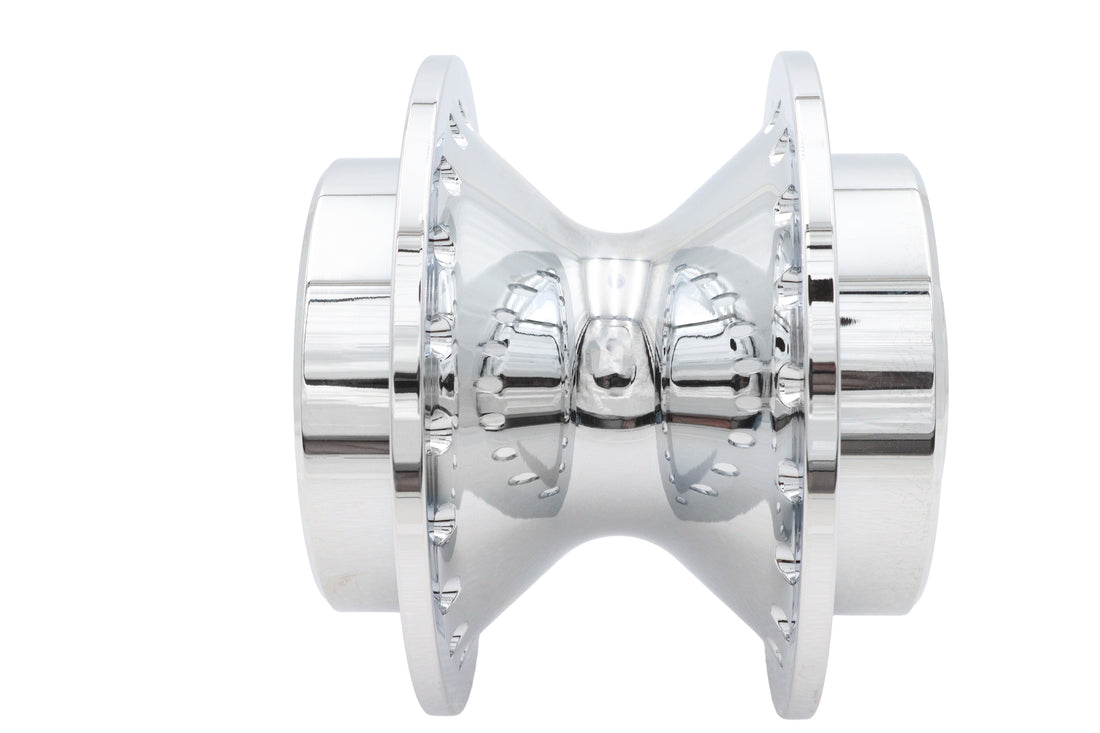 45-0788 - Chrome Front Wheel Hub 25mm Bearings by V-Twin