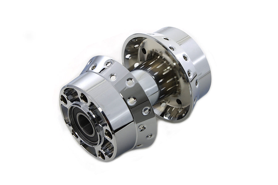 45-0792 - Chrome Rear Wheel Hub 25mm Bearing by V-Twin