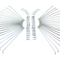 45-0797 - Zicad Plated 18  Star Hub Spoke Set by V-Twin