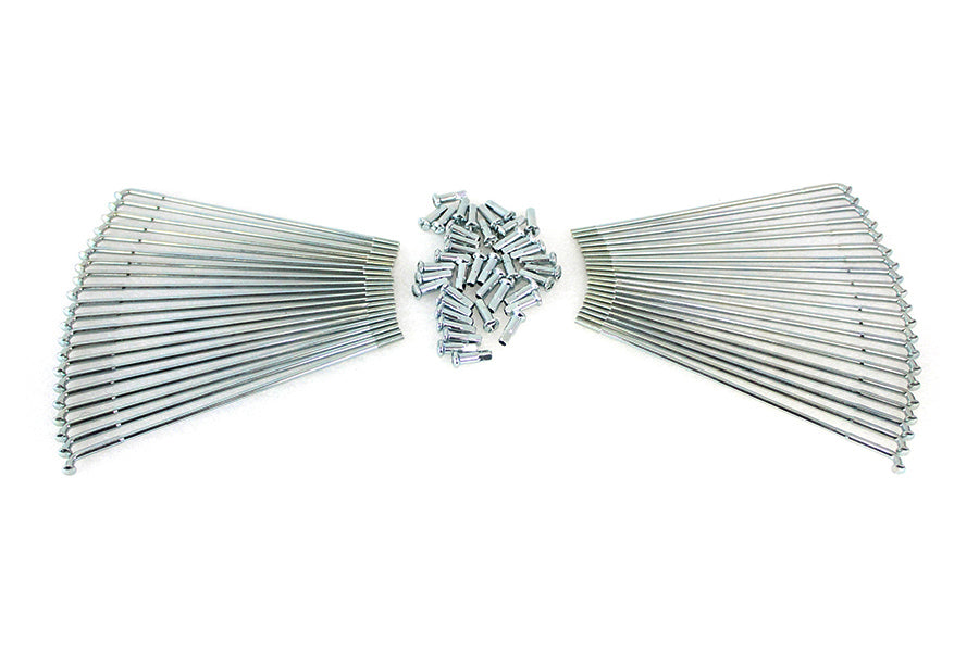 45-0797 - Zicad Plated 18  Star Hub Spoke Set by V-Twin