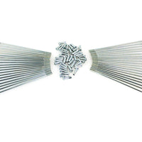 45-0797 - Zicad Plated 18  Star Hub Spoke Set by V-Twin