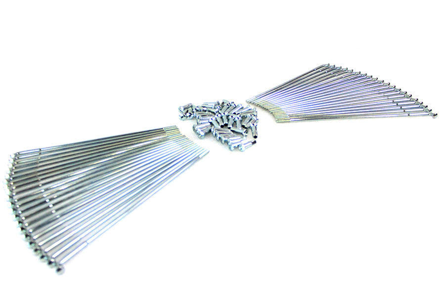 45-0797 - Zicad Plated 18  Star Hub Spoke Set by V-Twin