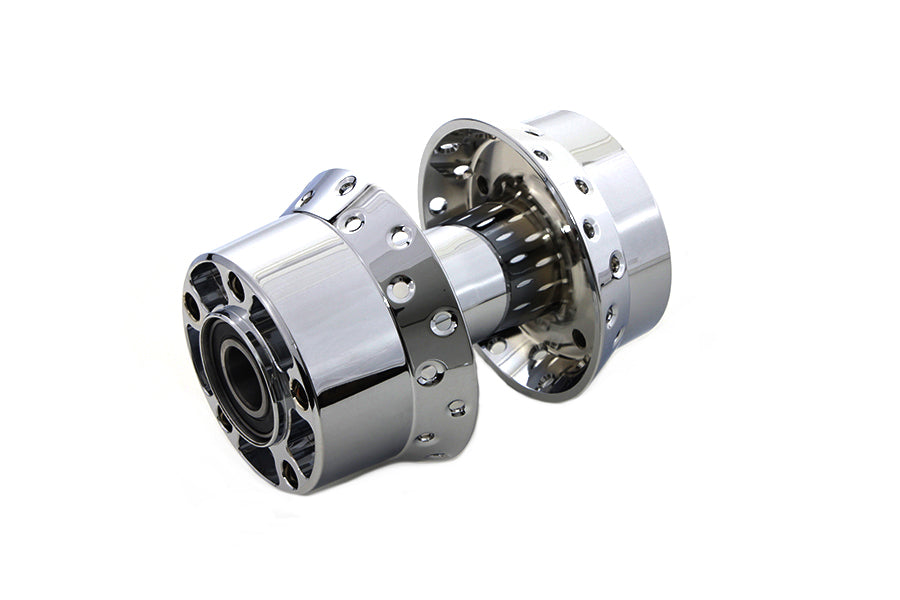 45-0853 - Chrome Rear Wheel Hub 25mm Bearings by V-Twin