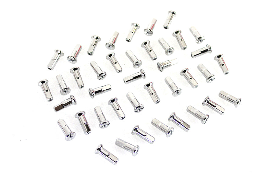 45-0927 - Spoke 40 Piece Stainless Steel Nipple Set by V-Twin