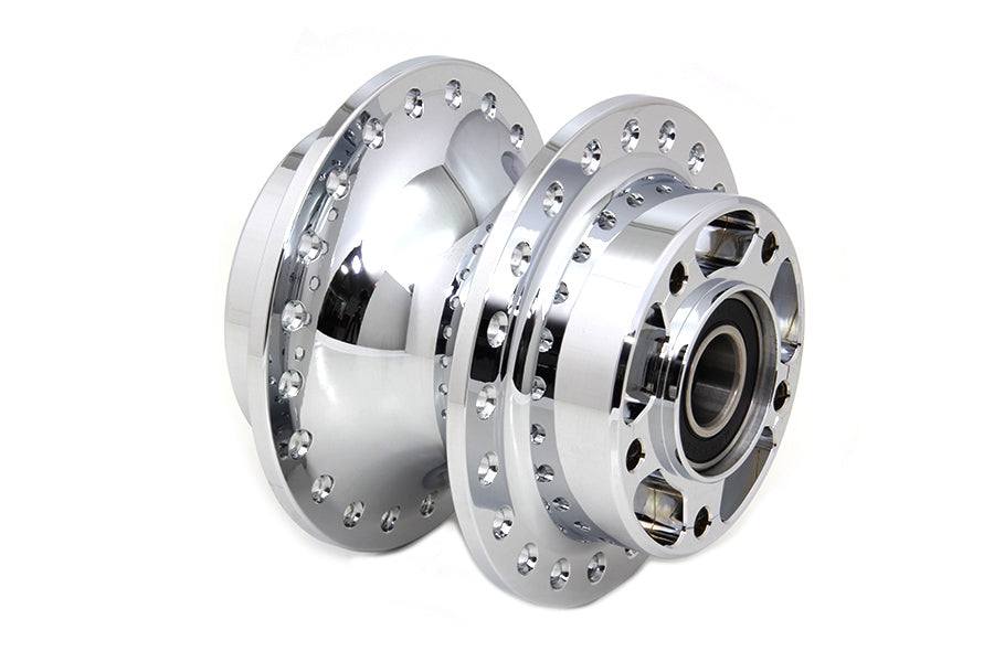 45-0958 - Chrome Front Wheel Hub by V-Twin