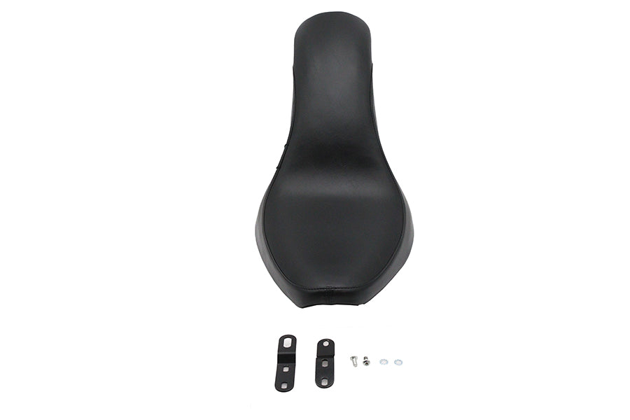 47-0009 - King Cobra 2-Up Seat Black Vinyl by V-Twin