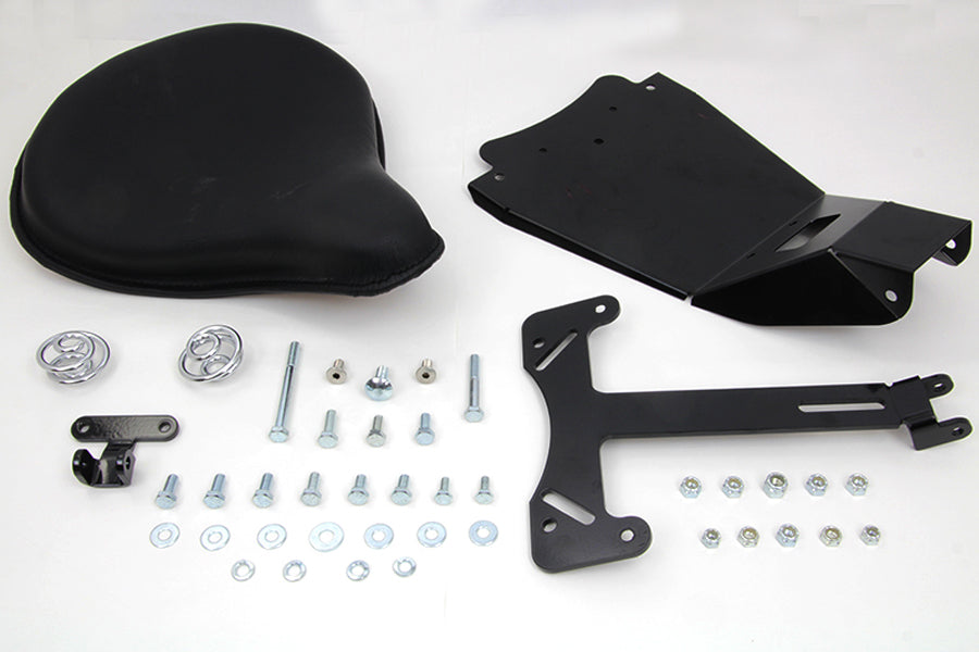 47-0147 - Black Leather Solo Seat and Mount Kit by V-Twin