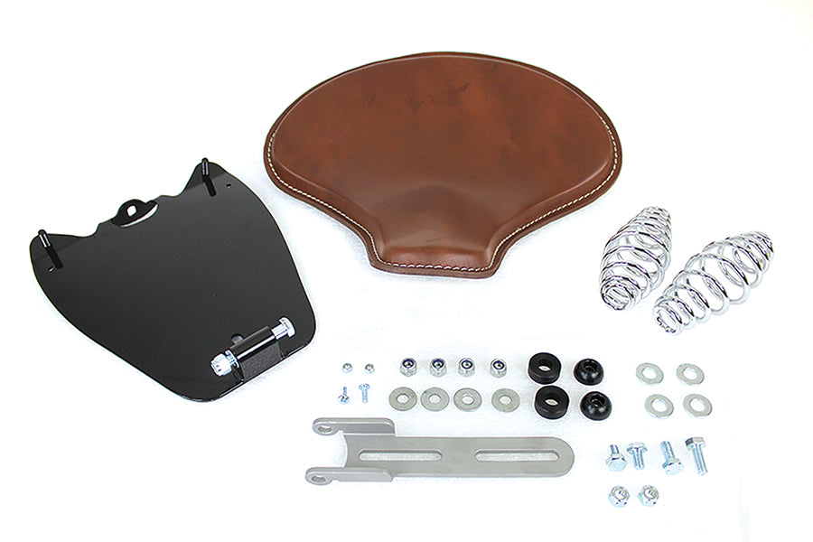 47-0190 - Indian Scout Leather Solo Seat Kit Brown by Corbin Gentry