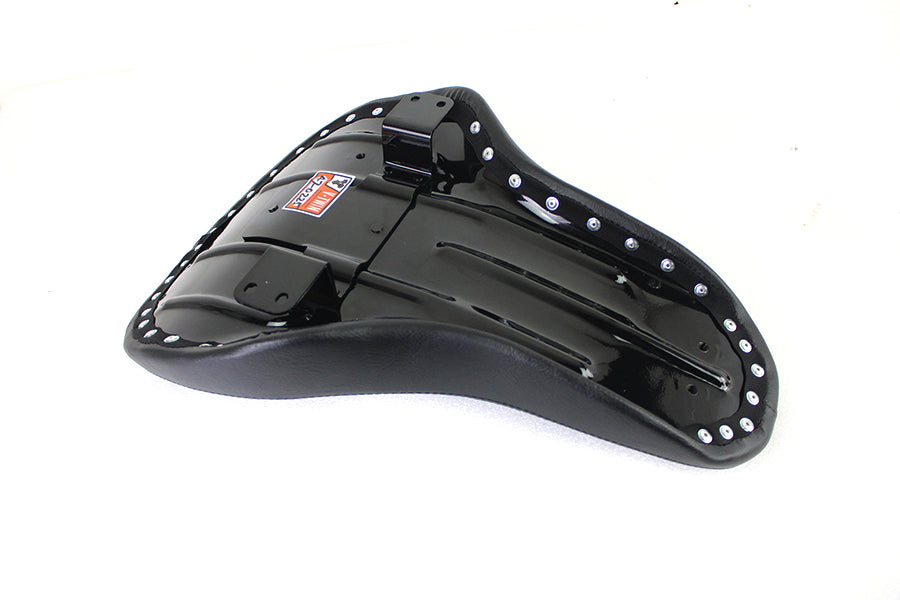 47-0225 - Black Naugahylde Thin Profile Buddy Seat by V-Twin