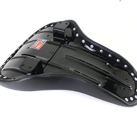 47-0225 - Black Naugahylde Thin Profile Buddy Seat by V-Twin