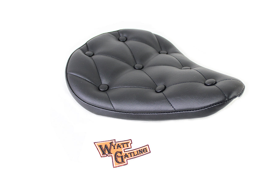 47-0375 - Black Vinyl Solo Seat with Buttons by Corbin Gentry