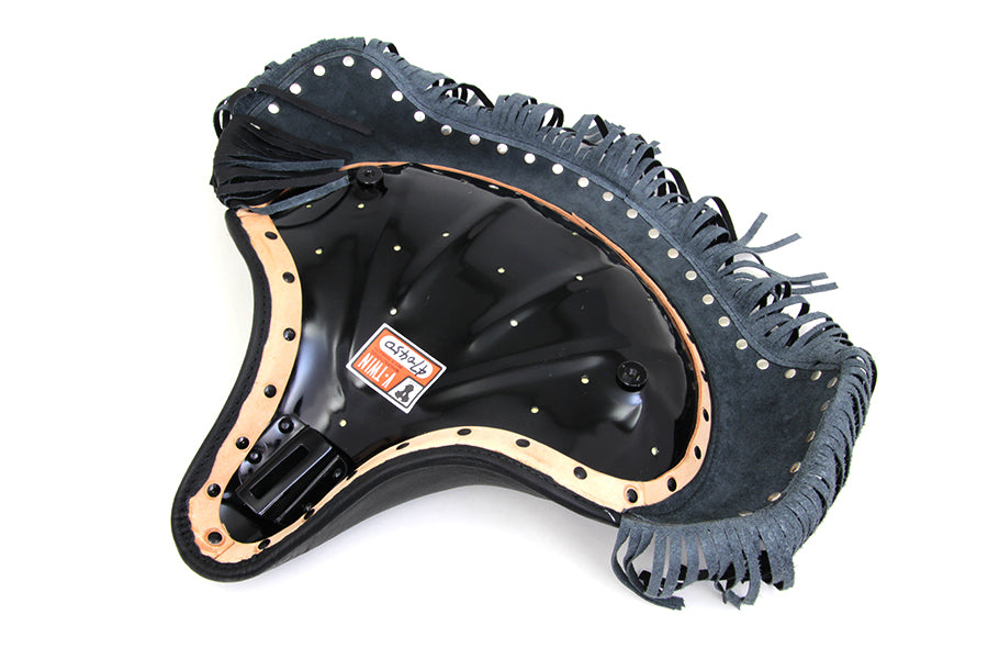 47-0450 - Black Deluxe Solo Seat with Fringe Skirt by Corbin Gentry