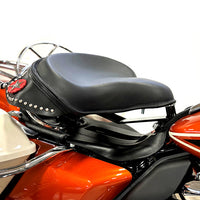 Black Leather Police Solo Seat Kit