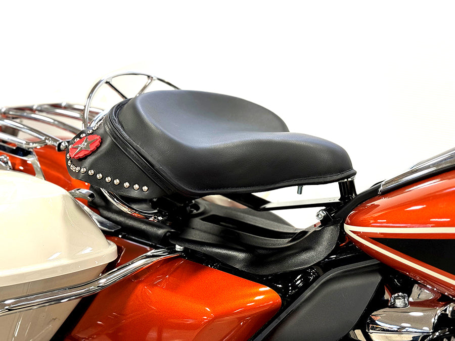 Black Leather Police Solo Seat Kit