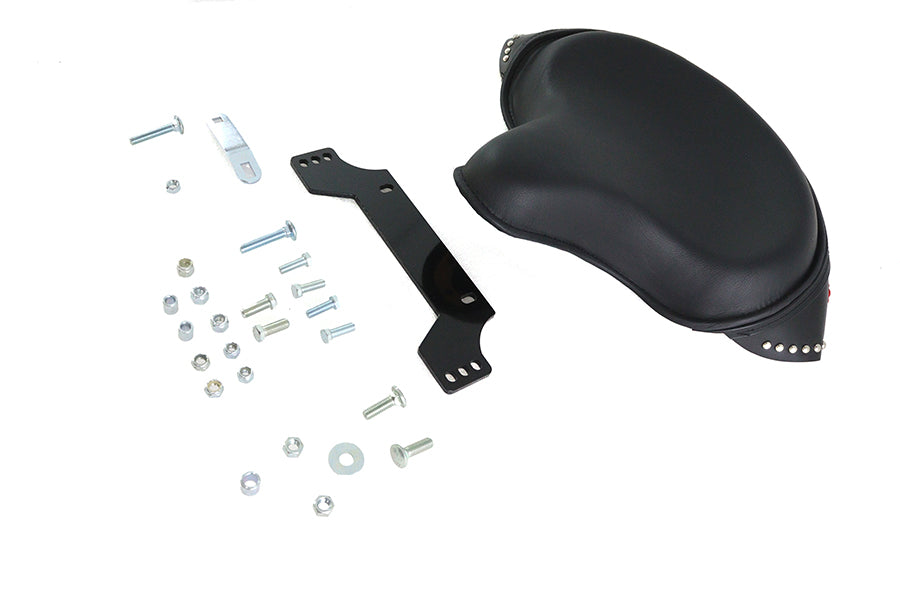 Black Leather Police Solo Seat Kit