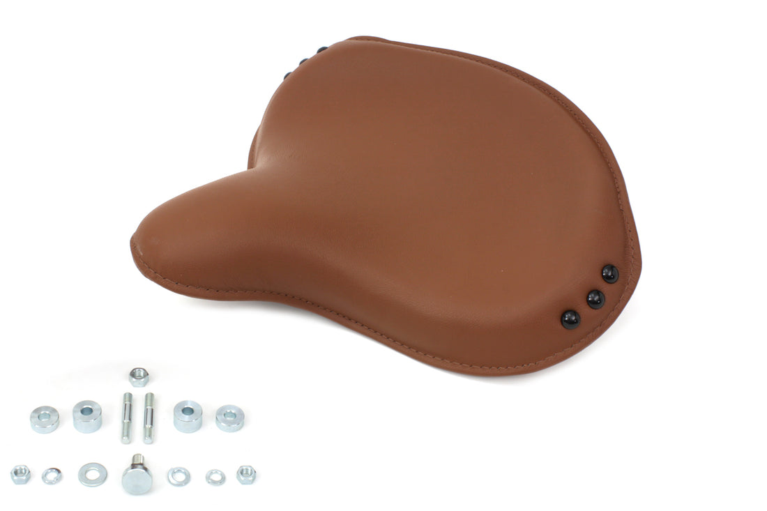 47-0529 - Replica Brown Leather Army Solo Seat by Corbin Gentry