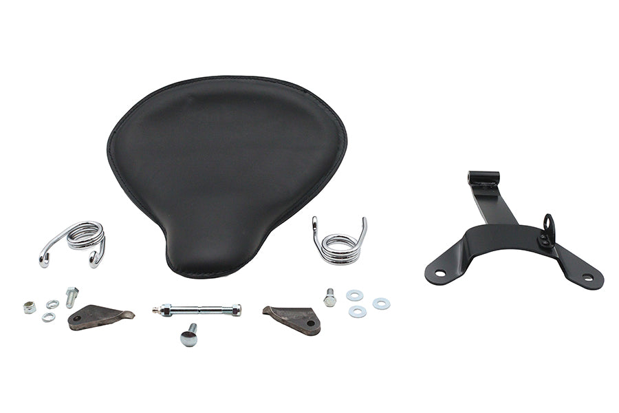 47-0606 - Black Leather Velo Racer Solo Seat Kit by Corbin Gentry