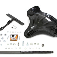 47-0784 - Black Leather Deluxe Solo Seat Kit by V-Twin