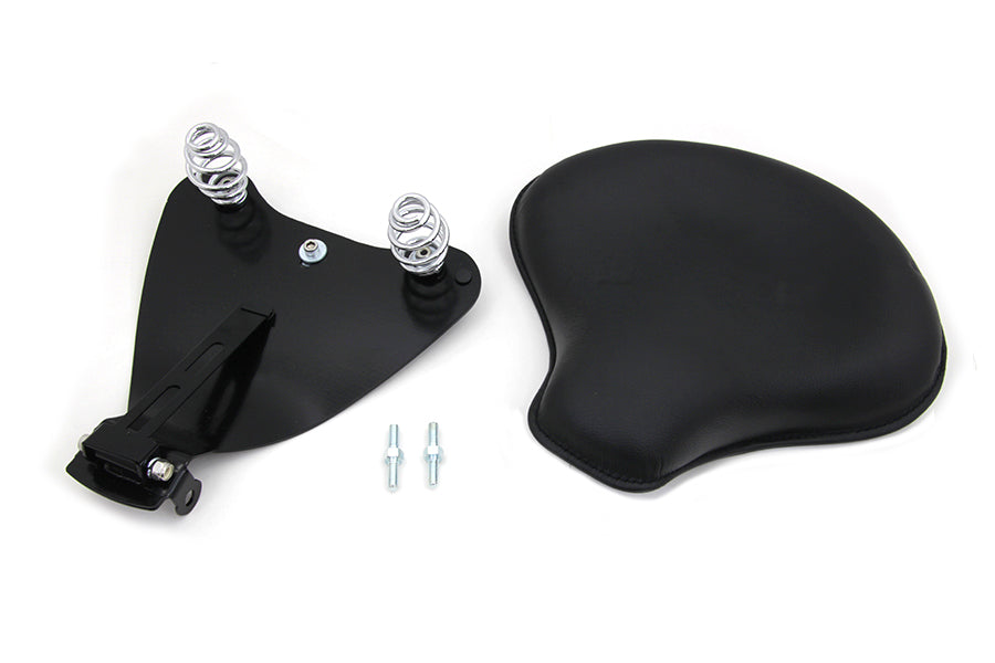 47-0803 - Black Leather Solo Seat with Mount Kit by Corbin Gentry
