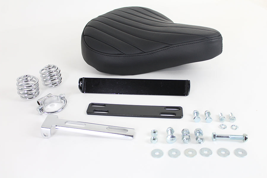 47-0813 - Black Leather Solo Seat Kit by Bates