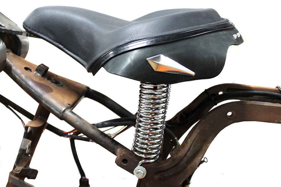 47-0907 - Black Police Solo Seat Kit by V-Twin