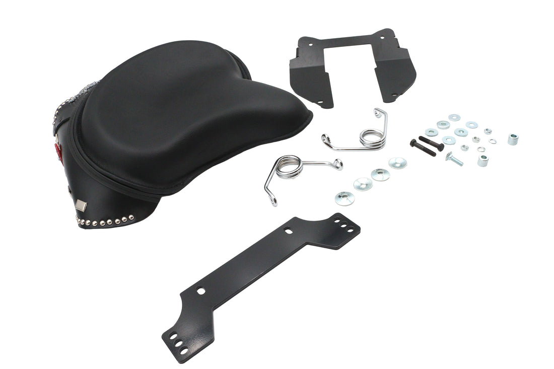 47-0953 - Corbin Gentry Black Leather Solo Seat by Corbin Gentry