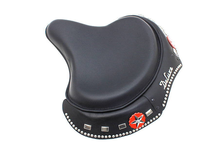 47-0953 - Corbin Gentry Black Leather Solo Seat by Corbin Gentry