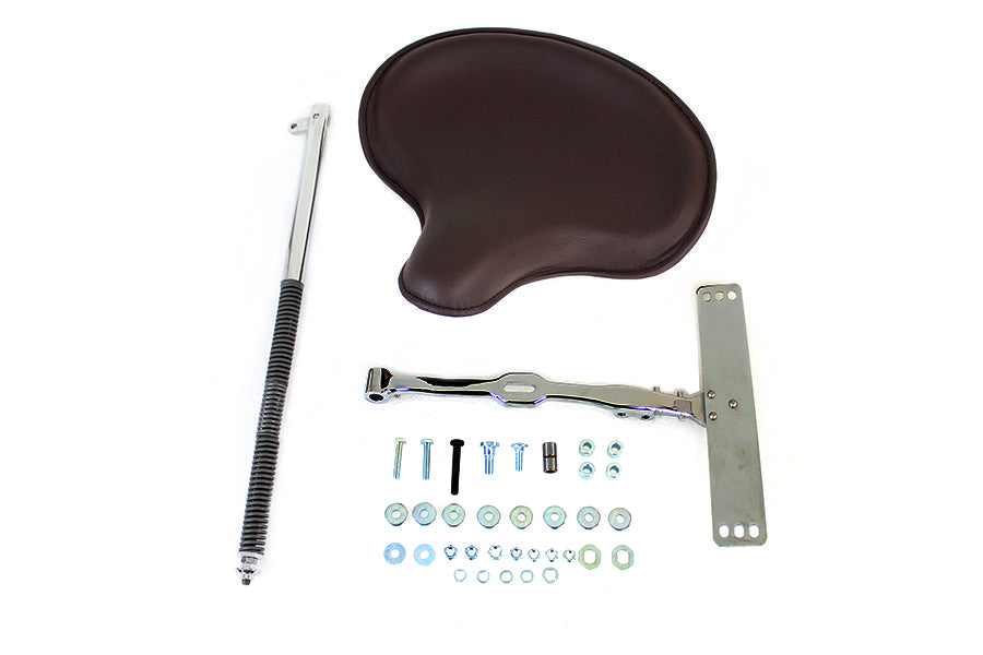 47-0984 - Corbin Gentry Brown Leather Solo Seat Kit by Corbin Gentry