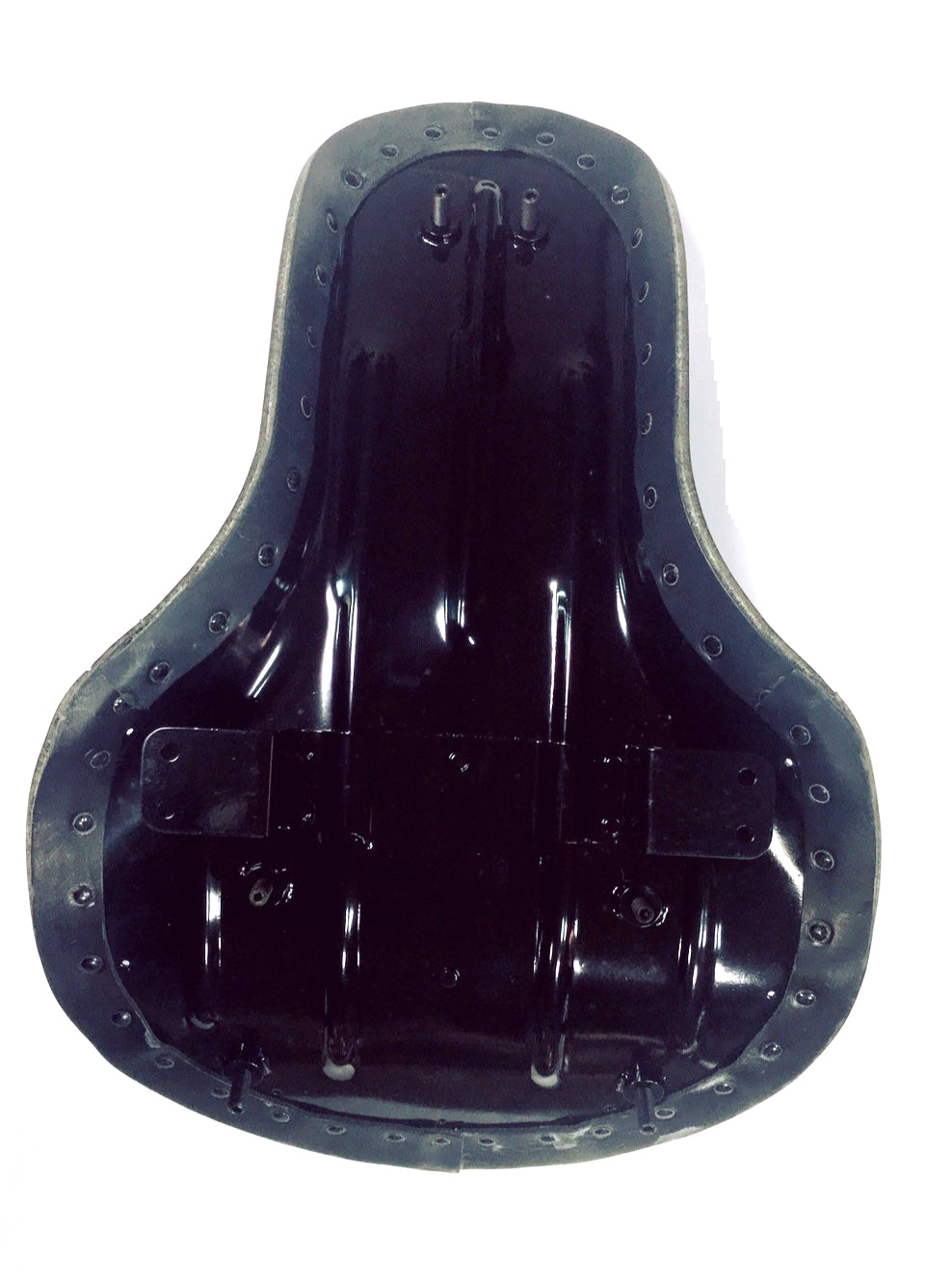 47-1936 - Buddy Seat Base Plate Bare Black by V-Twin